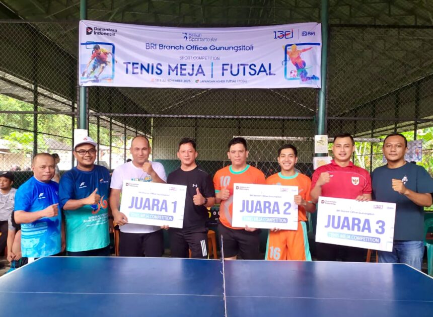 BRI BO Gunungsitoli Manifestasikan Semangat HUT Ke-130 Melalui Kompetisi BRI Sportartcular 2025