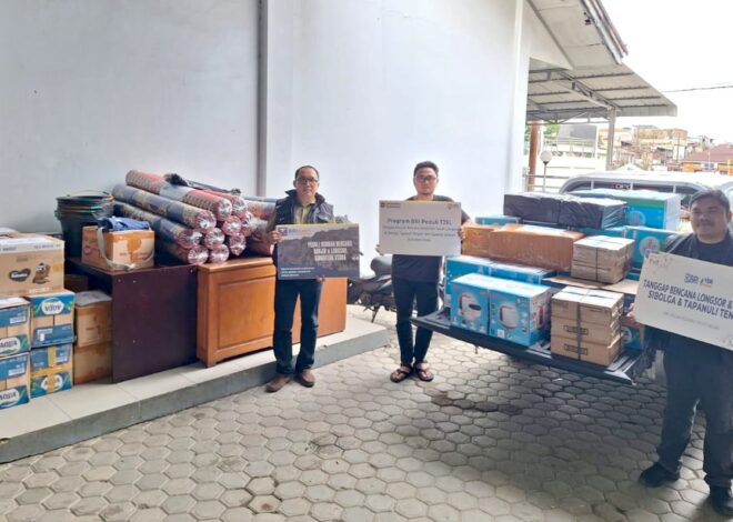 BRI BO Gunungsitoli Melalui PKK, YBM dan BRI Peduli Salurkan Bantuan Korban Bencana Alam Sibolga