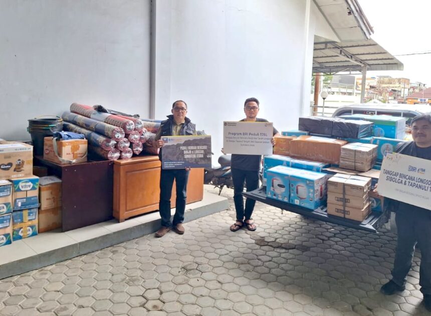 BRI BO Gunungsitoli Melalui PKK, YBM dan BRI Peduli Salurkan Bantuan Korban Bencana Alam Sibolga