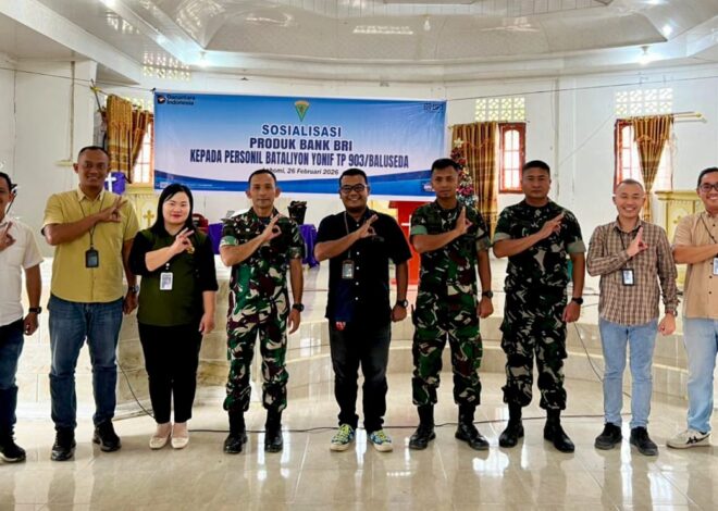 BRI BO Gunungsitoli Gelar Sosialisasi Terkait BRI Multi Guna kepada Personel Yonif TP 903/Baluseda