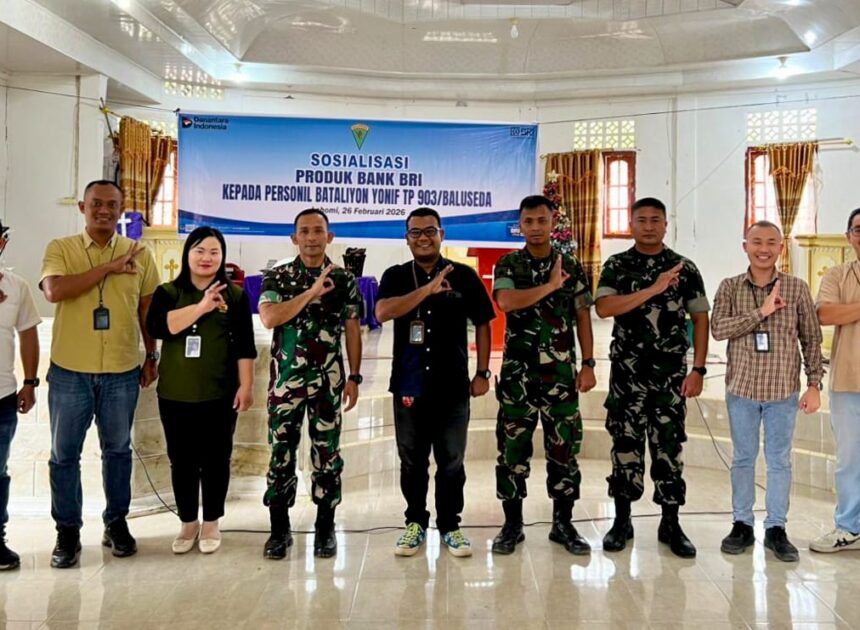 BRI BO Gunungsitoli Gelar Sosialisasi Terkait BRI Multi Guna kepada Personel Yonif TP 903/Baluseda