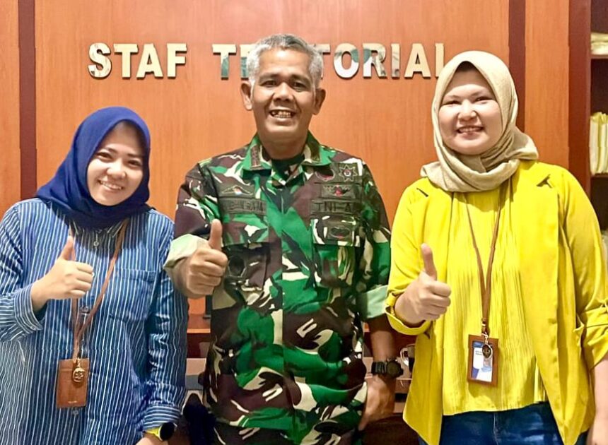 Perluas Kolaborasi Lintasi Institusi, BRI BO KIsaran Jalin Silaturahmi dengan Kodim 0204/Asahan