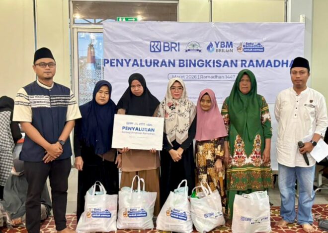 BRI BO Gunungsitoli dan YBM BRILiaN Bagikan Paket Ramadan dan Gelar Buka Puasa Bersama Pekerja