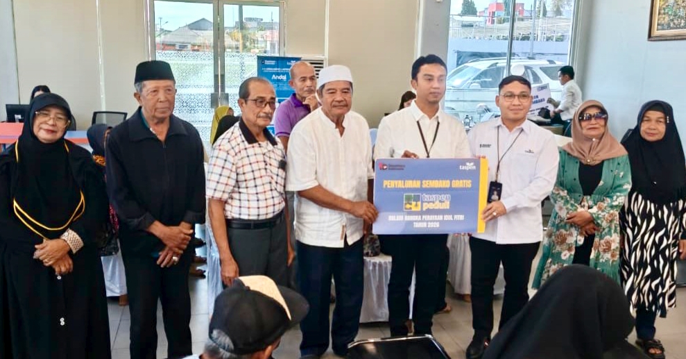 BRI BO Gunungsitoli dan PT Taspen Cabang Kepulauan Nias Salurkan Paket Ramadhan kepada Pensiunan