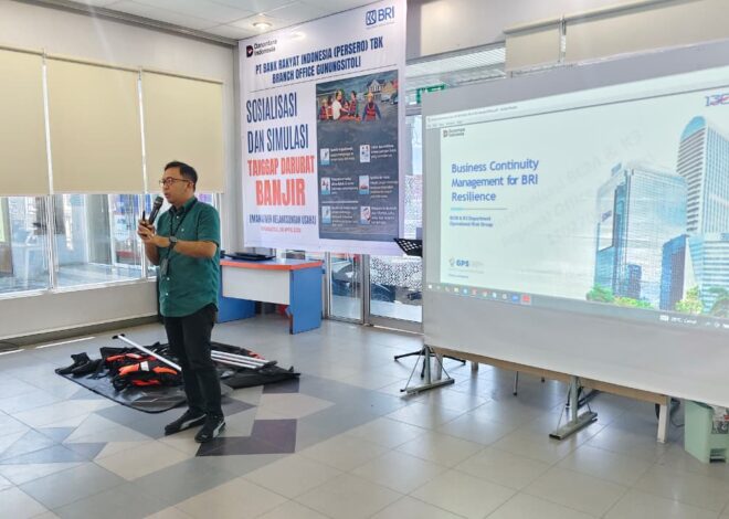 BRI BO Gunungsitoli Gelar Simulasi Tanggap Darurat Banjir, Libatkan Kantor Pencarian dan Pertolongan Nias