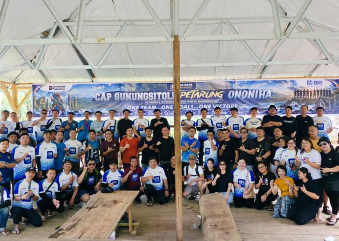 BRI BO Gunungsitoli Gelar Sosialisasi CAP Melalui Kegiatan Gathering dan Outbound Marketing Team