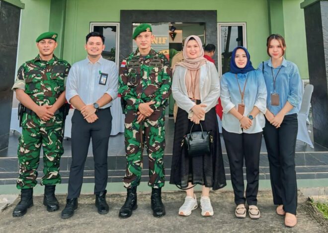 BRI BO Kisaran Hadiri Penyambutan 450 Prajurit Satgas Pamtas Statis RI–PNG Yonif 126/KC